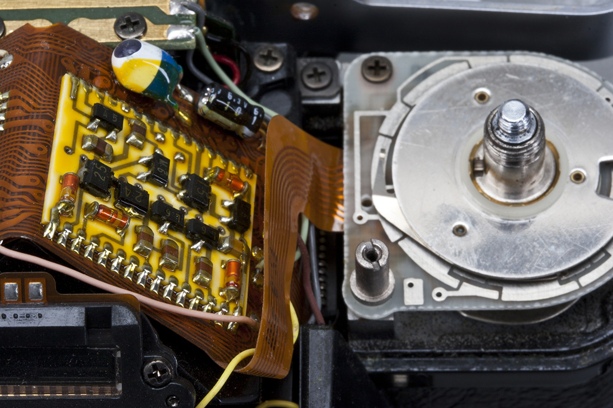 Close-up ASA dial.